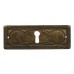 Kulcslyuk címer, vízszintes, sárgarézből, "Liberty" patinásított, 96X35 mm - 1 db