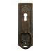Kulcslyuk címer, függőleges sárgarézből "Liberty" patinásított, 35X96 mm - 1 db