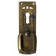Kulcslyuk címer, függőleges sárgarézből  "Jugendstil-Art Deco" , 27X85 mm - 1 db