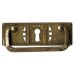 Kulcslyuk címer fogantyúval, vízszintes, sárgarézből "Jugendstil-Art Deco", 97X33 mm - 1 db