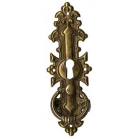 Kulcslyuk címer, függőleges sárgarézből "Gründerzeit", 35x115 mm - 1 db